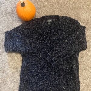 Sonoma Women's Navy V-Neck Sweater